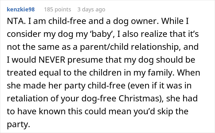 Woman Is Offended Her Dog Wasn't Welcome At Brother's Christmas, Bans His Child From Her New Year's, Goes Livid When The Brother Doesn't Come Woman Is Offended Her Dog Wasn't Welcome At Brother's Christmas, Bans His Child From Her New Year's, Goes Livid When The Brother Doesn't Come