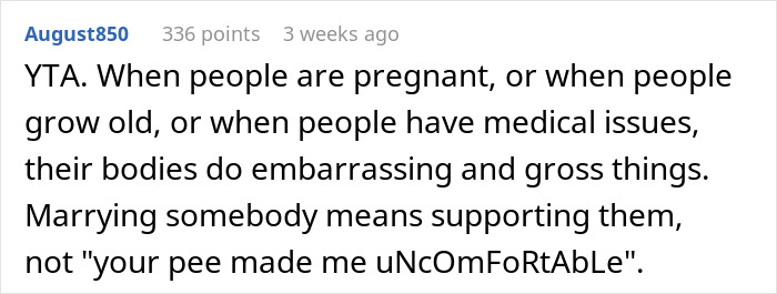Man Asks If He Was Wrong Not To Help His Wife After She Had 'An Accident', Gets A Reality Check