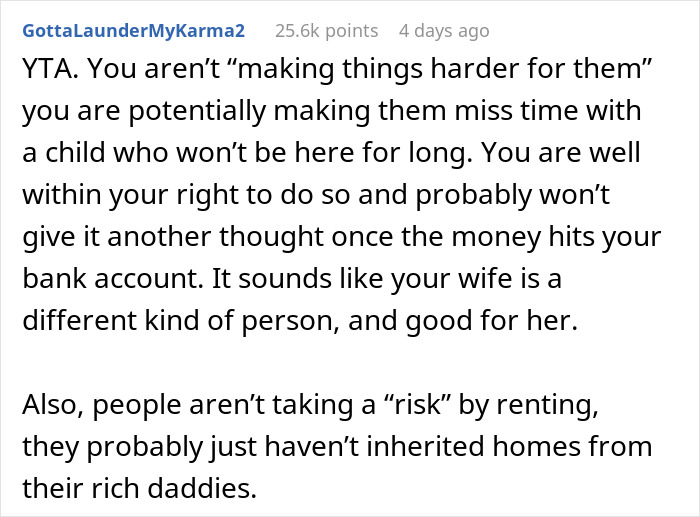 Landlord Asks If He's A Jerk For Making His Tenants Move When They Have A Terminally Ill Child In Hospice