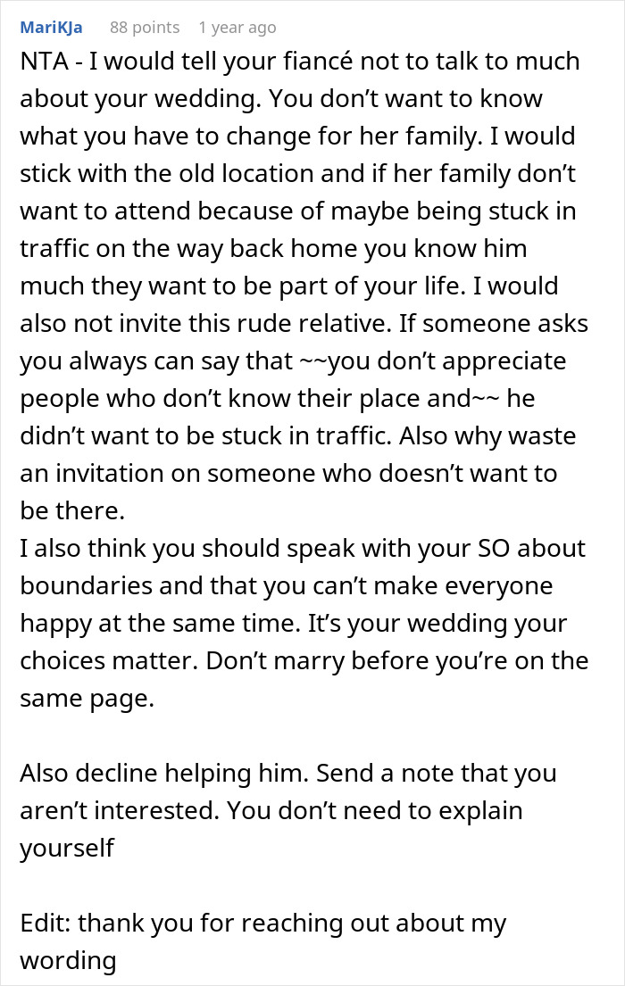 ‘Guestzilla’ Blasts Newlyweds For Choosing ‘Wrong’ Place For Wedding, Then Asks Groom For Help As If Nothing Had Happened ‘Guestzilla’ Blasts Newlyweds For Choosing ‘Wrong’ Place For Wedding, Then Asks Groom For Help As If Nothing Had Happened