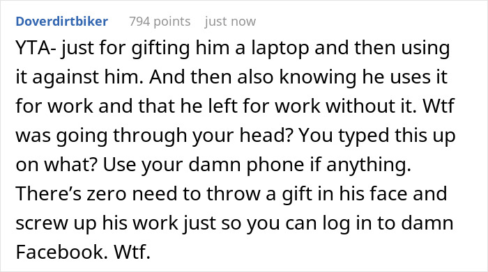 "I Thought He Overreacted": Woman Borrows Her Husband&rsquo;s Work Laptop And Doesn&rsquo;t Get Why He&rsquo;s Mad As She Bought It For Him