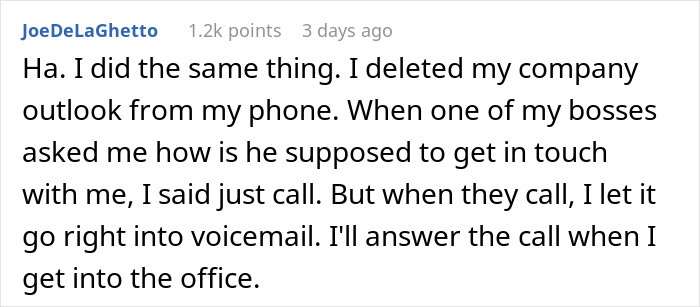 Boss Doesn't Allow Employees To Work From Home Under Any Circumstances, So They Make Sure They Can't Be Reached Out Of Office Boss Doesn't Allow Employees To Work From Home Under Any Circumstances, So They Make Sure They Can't Be Reached Out Of Office