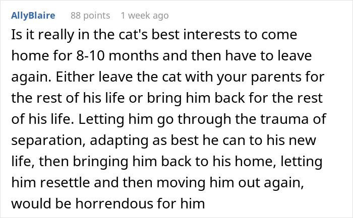 "Her Or The Cat": Man Asks For Advice After Wife Who Went Through Stillbirth Refuses To Allow His Beloved Pet Back In The House