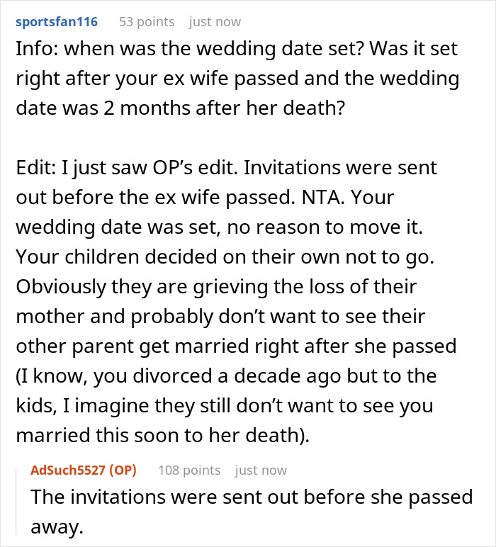 &ldquo;[Am I The Jerk] For Not Asking My Kids To Come To My Wedding After They RSVP&rsquo;d No?&rdquo;