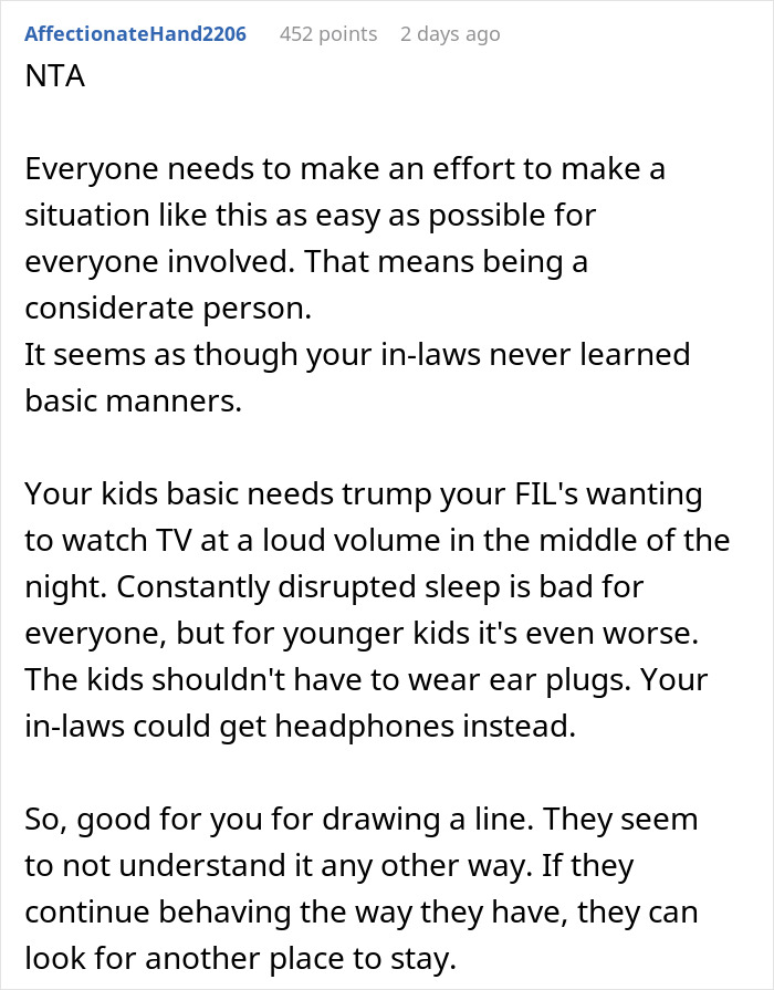Man Welcomes In-Laws To His House, Puts Parental Controls On His TV To Allow His Kids To Sleep As They Refuse To Keep The Volume Down Man Welcomes In-Laws To His House, Puts Parental Controls On His TV To Allow His Kids To Sleep As They Refuse To Keep The Volume Down