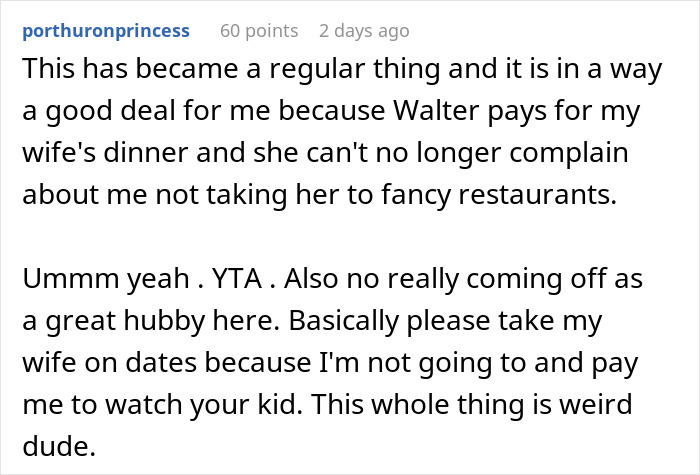 "You're Gonna Lose Her": Dad Expects To Be Paid For Babysitting Daughter While His Wife Hangs Out With Neighbor, The Internet Gives Him A Reality Check "You're Gonna Lose Her": Dad Expects To Be Paid For Babysitting Daughter While His Wife Hangs Out With Neighbor, The Internet Gives Him A Reality Check