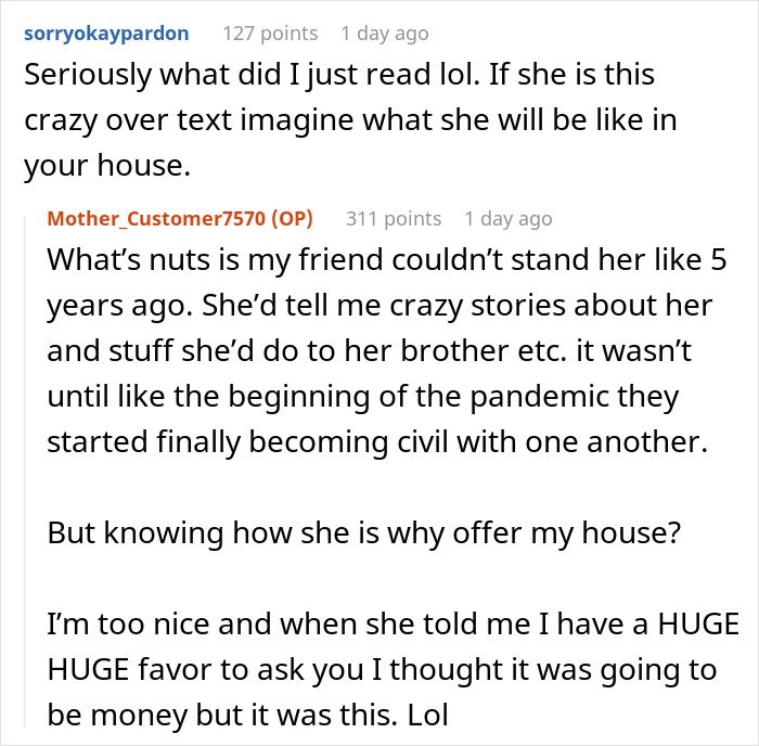 Person Agrees To Accommodate Friend's SIL While She's Getting Her 'Mummy Makeover', Regrets It After One Chat With Her