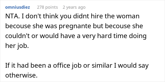 "The Decision Is Perfectly Legal": HR Rejects Candidate Because She's 7 Months Pregnant