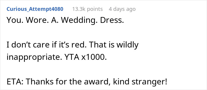 Woman Gets Called Out For Attempting To Outshine The Bride At Her Ex&rsquo;s Wedding, Takes It Online To Complain But Finds No Support