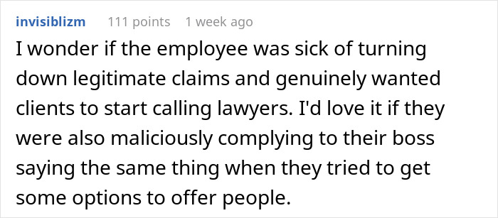 Man Maliciously Complies After Being Told &ldquo;Call A Lawyer&rdquo;, Wins $80 Thousand Over Insurance Claim