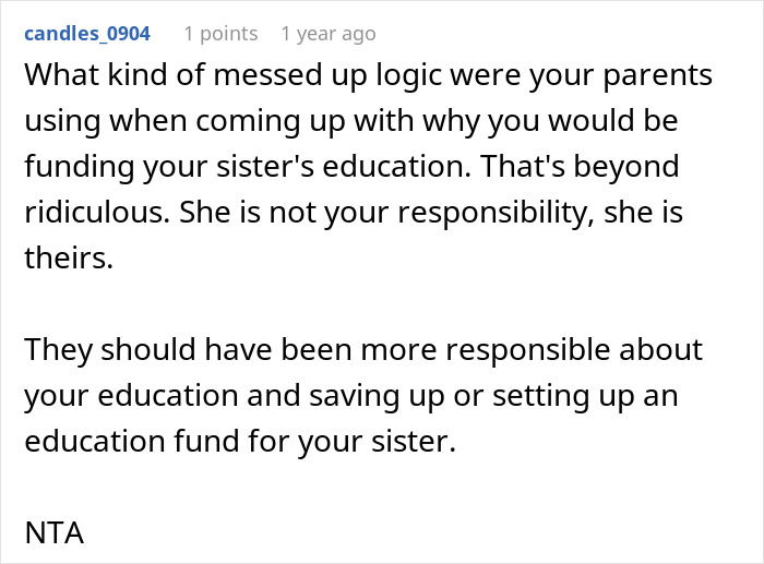&ldquo;They Then Called Me A Jerk&rdquo;: Person Refuses Parents&rsquo; Request To Pay For Their Sister&rsquo;s College Tuition And Fees