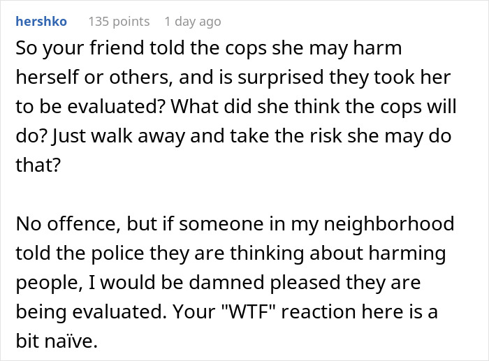 Woman Shares How Her Friend Got Arrested And Taken To A Mental Hospital After Her Work Called The Police When She Decided To Quit