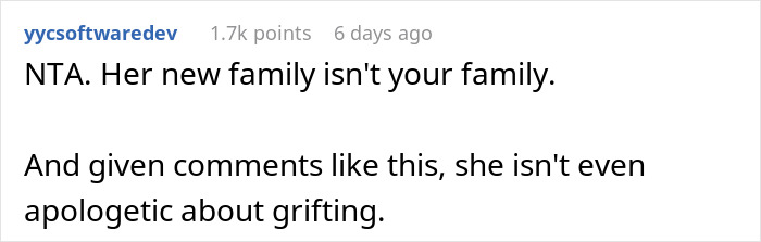 &ldquo;AITA For Telling My Ex-Wife I Don&rsquo;t Care If She And Her Family Starve, That I Am Just Responsible For Our Sons?&rdquo;