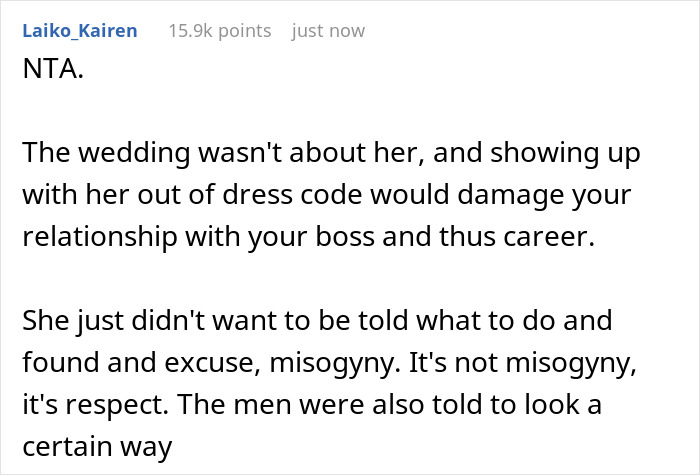 Guy Leaves For Boss's Wedding Alone After Seeing How Girlfriend Looks, Her Friends Call Him Cruel And Sexist, But The Internet Backs Him Up Guy Leaves For Boss's Wedding Alone After Seeing How Girlfriend Looks, Her Friends Call Him Cruel And Sexist, But The Internet Backs Him Up