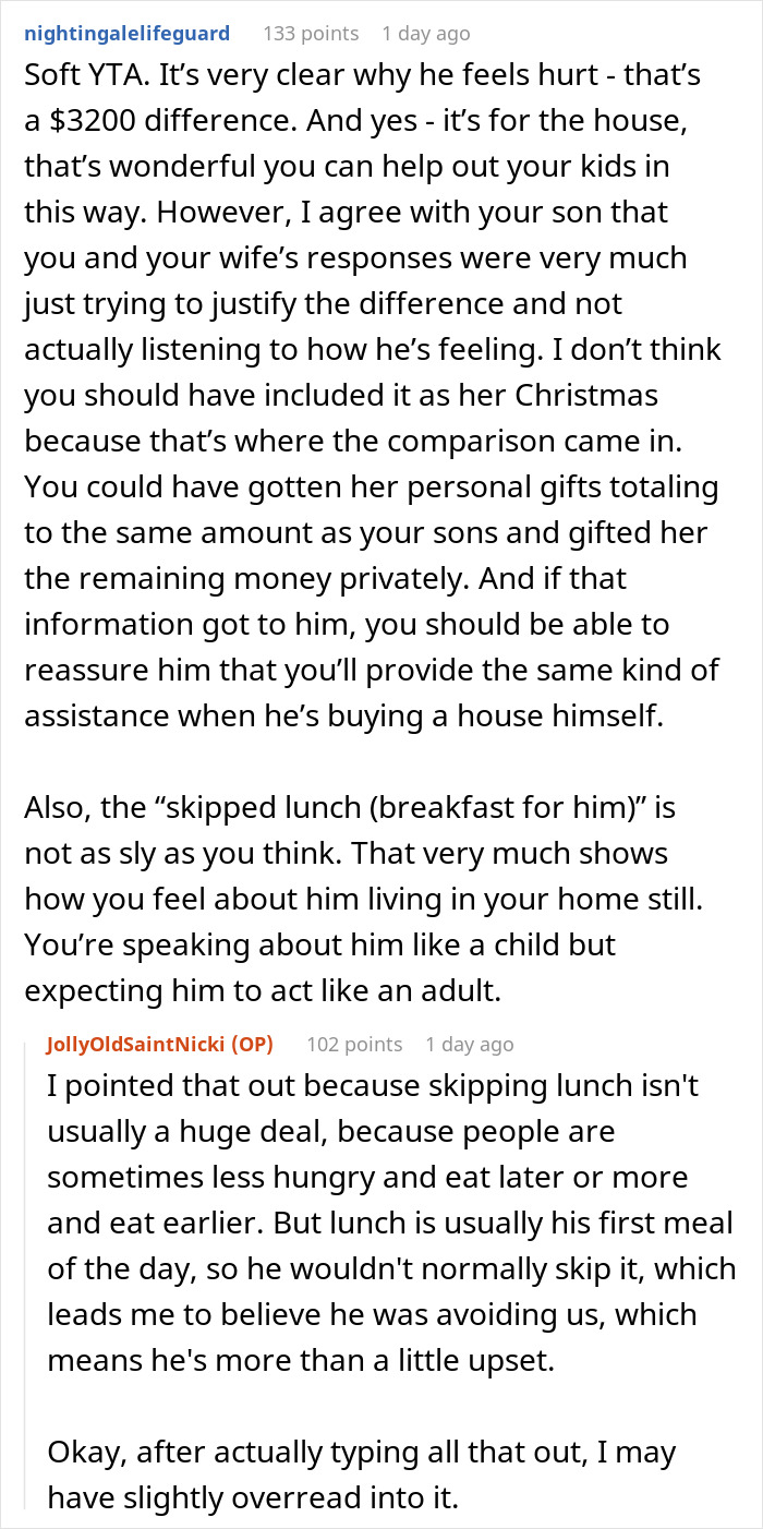 "My Son Is Clearly Resenting Us": Dad Gives $4k Christmas Gift To His Daughter And $800 Gifts To His Son, Son Gets Upset "My Son Is Clearly Resenting Us": Dad Gives $4k Christmas Gift To His Daughter And $800 Gifts To His Son, Son Gets Upset