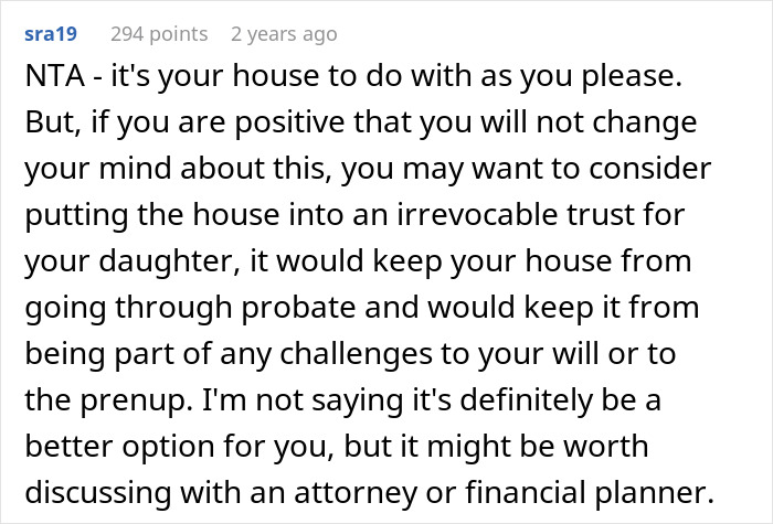 Woman Says It&rsquo;s &lsquo;Non-Negotiable&rsquo; That Her Daughter Inherits Her $1M House, Partner Of 2 Years Disagrees