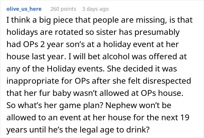Woman Is Offended Her Dog Wasn't Welcome At Brother's Christmas, Bans His Child From Her New Year's, Goes Livid When The Brother Doesn't Come Woman Is Offended Her Dog Wasn't Welcome At Brother's Christmas, Bans His Child From Her New Year's, Goes Livid When The Brother Doesn't Come