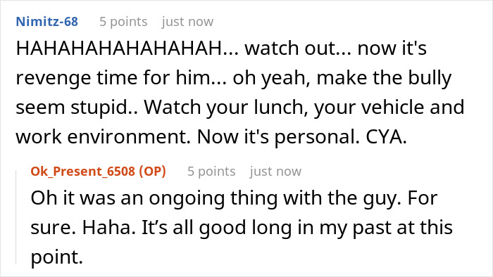 Man Is Fed Up With Coworker Kicking The Bucket He Sits On Out From Under His Butt, Fills It With Nuts And Bolts, Cuts The Bottom Off, And Observes The Chaos