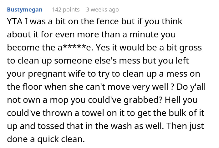 Man Asks If He Was Wrong Not To Help His Wife After She Had 'An Accident', Gets A Reality Check