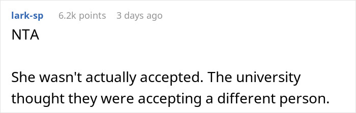 &ldquo;[Am I The Jerk] For Snitching And Causing My Friend To Lose Her Scholarship/Dream College Acceptance?&rdquo;