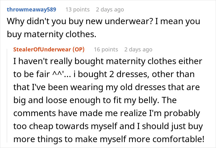 Husband Flips Out At Pregnant Wife For Borrowing His Underwear, Wife Left Confused About What's The Real Reason