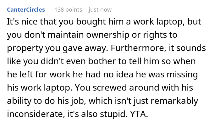 "I Thought He Overreacted": Woman Borrows Her Husband&rsquo;s Work Laptop And Doesn&rsquo;t Get Why He&rsquo;s Mad As She Bought It For Him