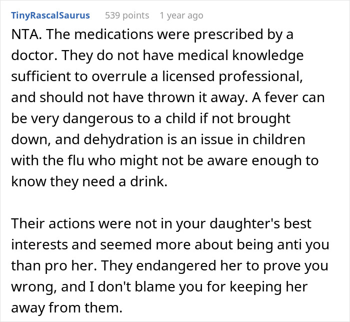 The Internet Backs This Mom Who Banned Her Brother And SIL From Seeing Her Daughter After They Threw Away Her Medicine