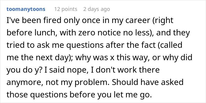 Employee Quits And Charges 3 Times His Salary To Answer Any Questions, Ex-Boss Is Furious