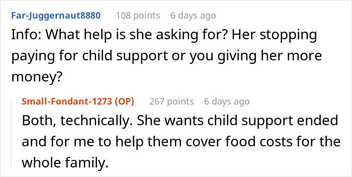 &ldquo;AITA For Telling My Ex-Wife I Don&rsquo;t Care If She And Her Family Starve, That I Am Just Responsible For Our Sons?&rdquo;