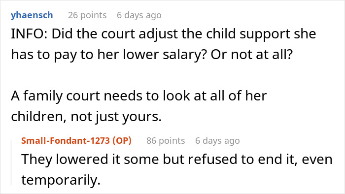 &ldquo;AITA For Telling My Ex-Wife I Don&rsquo;t Care If She And Her Family Starve, That I Am Just Responsible For Our Sons?&rdquo;