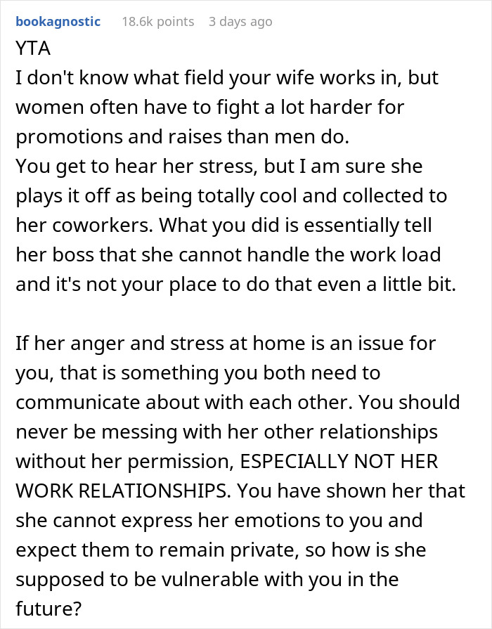 Wife Keeps Working 10-14 Hours Days Even On Weekends And Holidays, Her Husband Contacts Her Boss Without Telling Her Wife Keeps Working 10-14 Hours Days Even On Weekends And Holidays, Her Husband Contacts Her Boss Without Telling Her