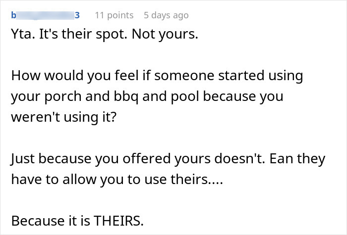 Person Doesn&rsquo;t See A Problem With Briefly Using Their Neighbors&rsquo; Driveway While They&rsquo;re Away On Holiday