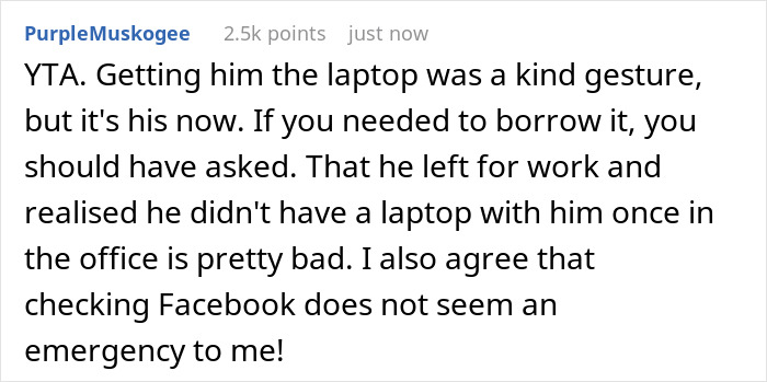 "I Thought He Overreacted": Woman Borrows Her Husband&rsquo;s Work Laptop And Doesn&rsquo;t Get Why He&rsquo;s Mad As She Bought It For Him