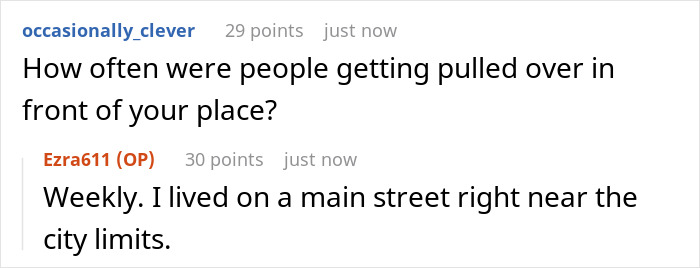 Man Exacts Petty Revenge On A Cop Who Blocked His Driveway And Made Him Come In Late For His Opening Shift