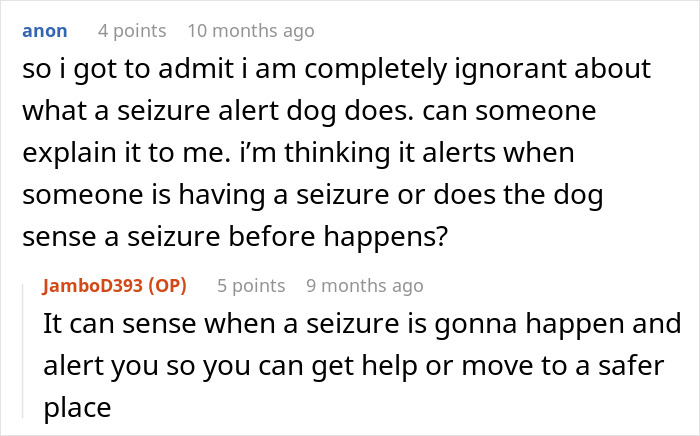 Karen Thinks This Person Has A "Fake" Service Dog, Gets Put In Her Place