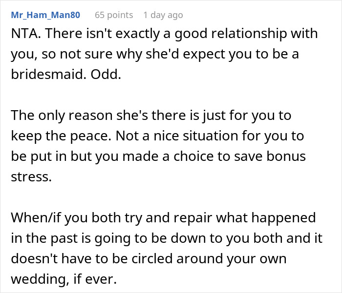 "I Had To Be In Therapy For Years Because Of Her": Woman Gets Told Off By Family For Not Wanting Her Twin Sister To Be Her Bridesmaid "I Had To Be In Therapy For Years Because Of Her": Woman Gets Told Off By Family For Not Wanting Her Twin Sister To Be Her Bridesmaid