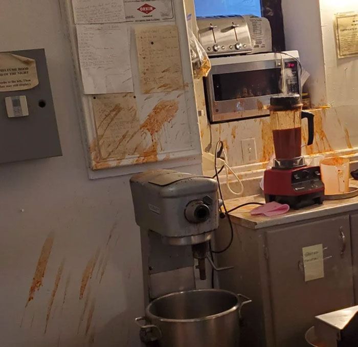 When Your Coworker Put Too Much Hot Sauce In The Mixer Lol