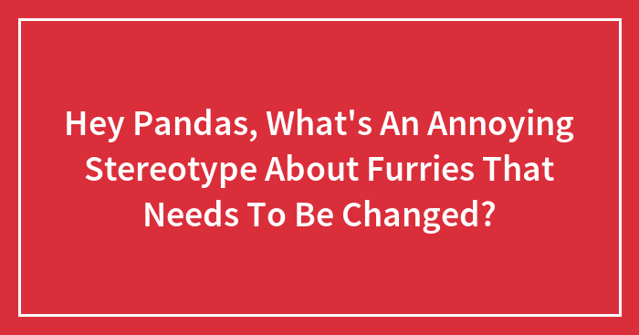 Hey Pandas, What’s An Annoying Stereotype About Furries That Needs To Be Changed? (Closed)