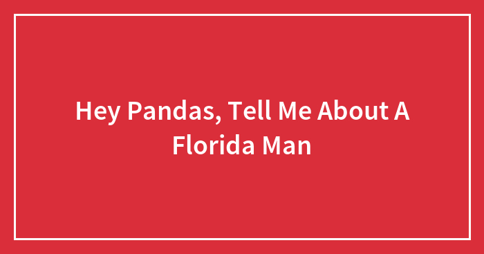 Hey Pandas, Tell Me About A Florida Man (Closed)