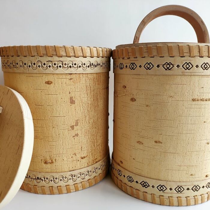 I Made Two Boxes Of Birch Bark