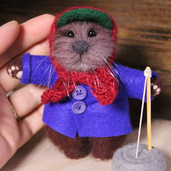 I Love Animals, Especially Otters, And That’s Why I Create Them From Wool (5 Pics)