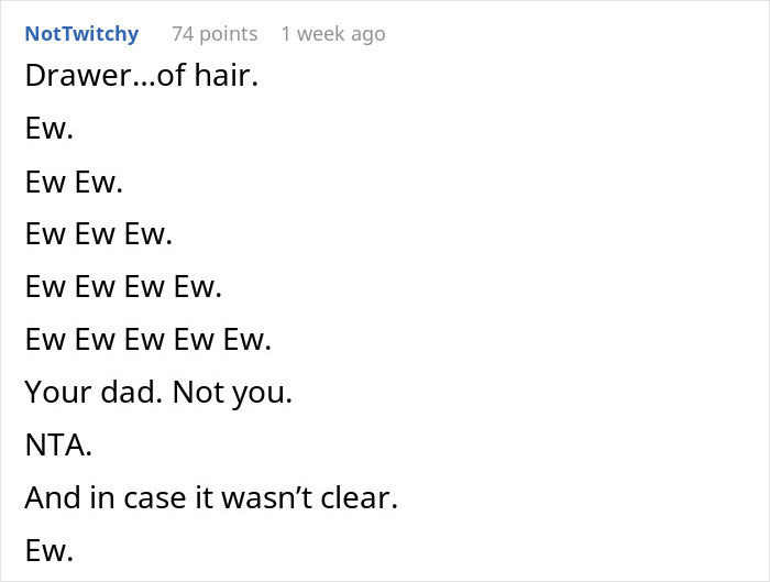 Dad Finds Daughter's Hair In The Trash Instead Of In A Designated Drawer, Gets Upset She's Putting Herself In Danger