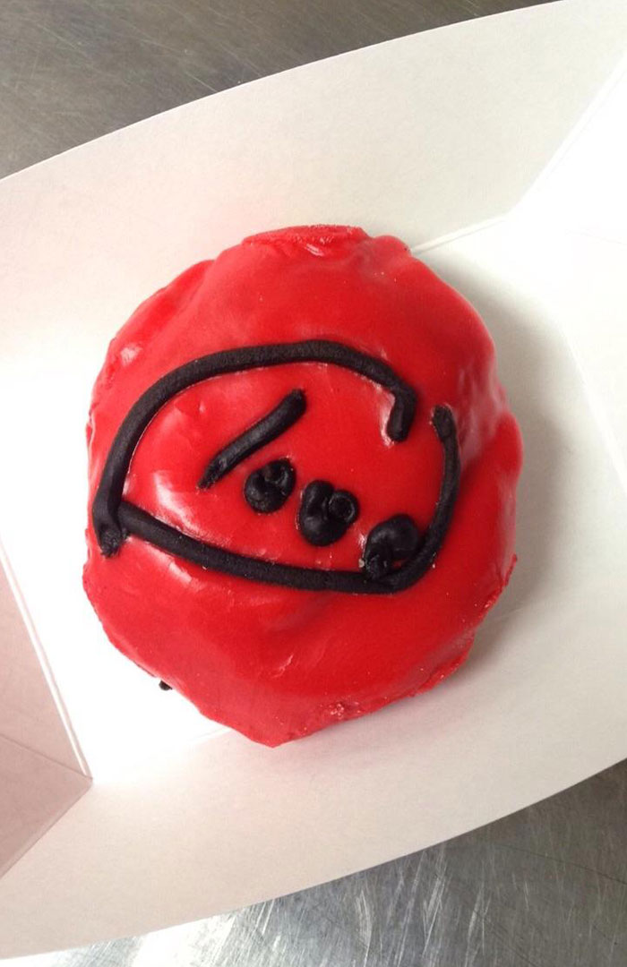 The Gas Station I Work At Sells Donuts From A Local Donut Shop. Valentine's Came Early