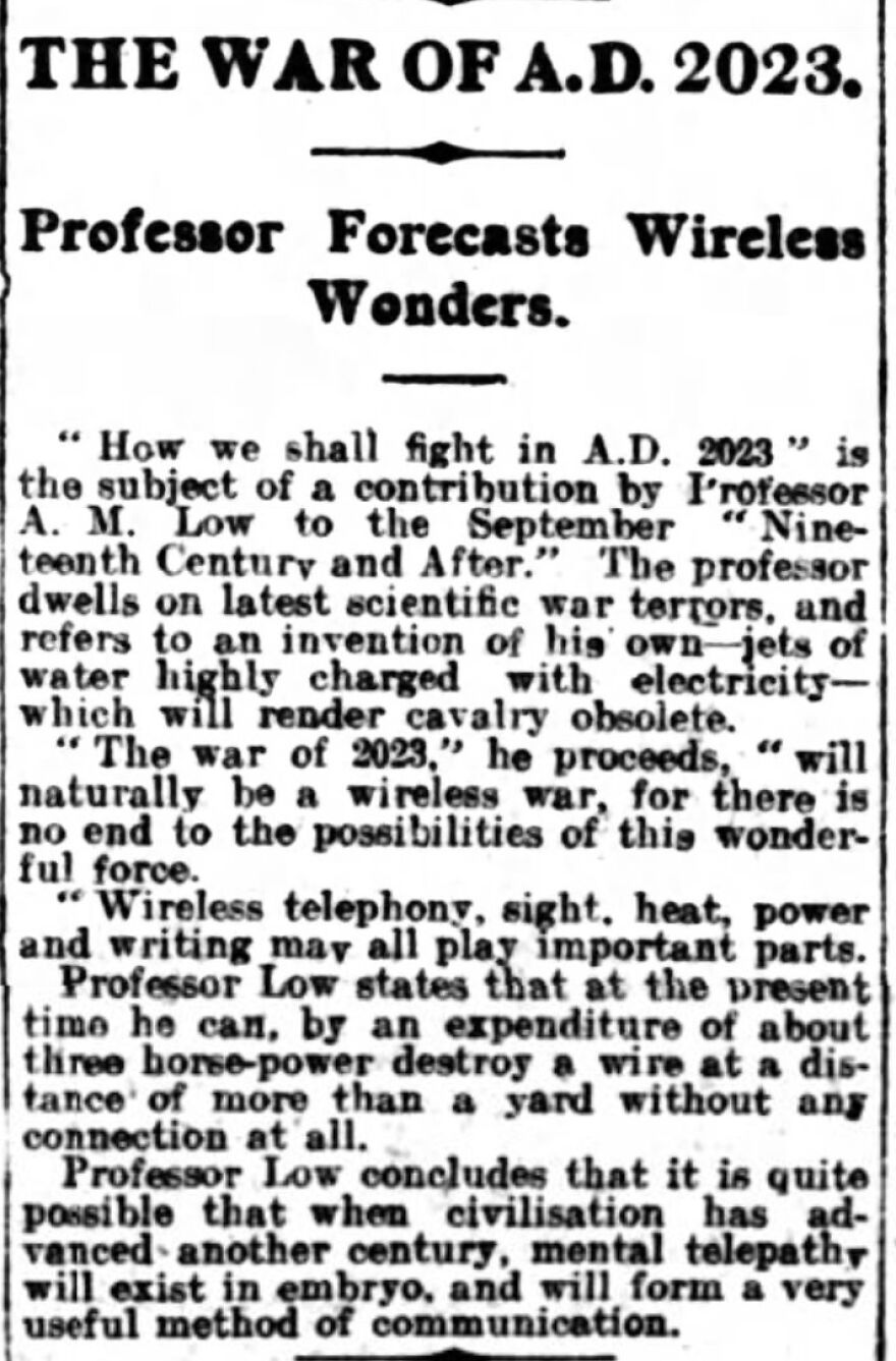 Predictions About 2023 From A Hundred Years Ago (17 Facts)