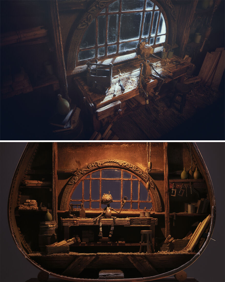 I Crafted My Own Pinocchio Diorama Inside A Guitar (10 Pics)