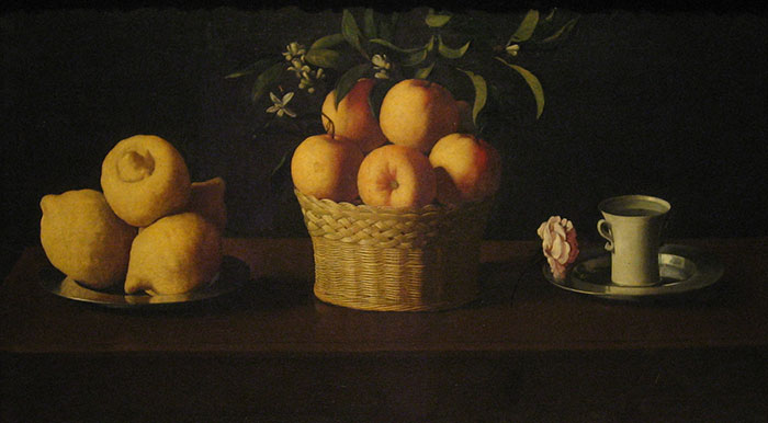 Still Life With Lemons, Oranges And A Rose By Francisco De Zurbaran