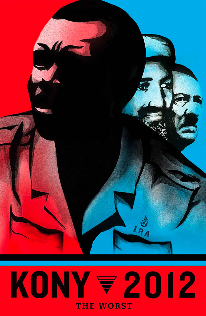 Illustration of influential figures in a bold red and blue design representing big trends we almost forgot existed.