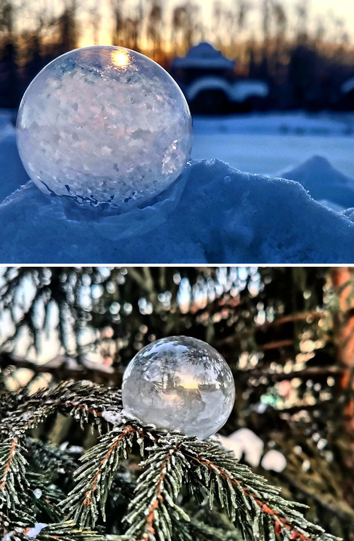 Soap Bubbles In -37°C Cold Weather