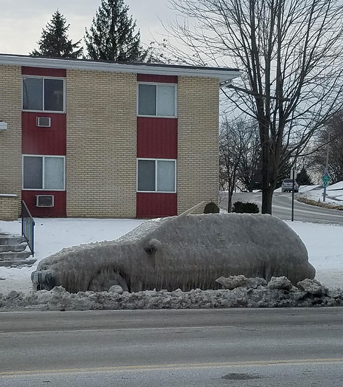 Parked On Main Road Before The Snowstorm