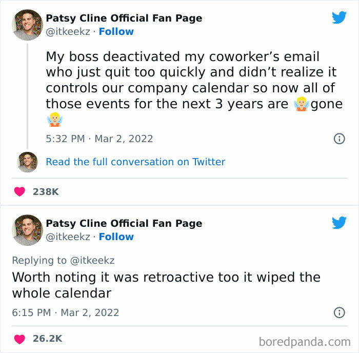 He Realized It Too Late